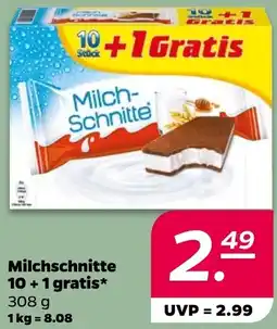 Netto Milchschnitte 10 + 1 gratis Angebot