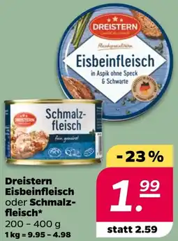 Netto Dreistern Eisbeinfleisch oder Schmalzfleisch Angebot