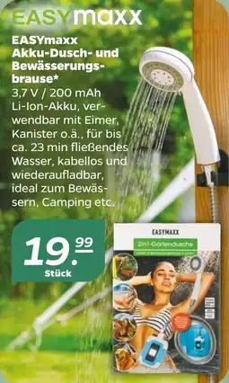 Netto EASYmaxx Akku-Dusch und Bewässerungsbrause Angebot
