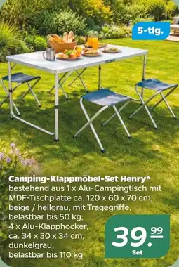 Netto Camping-Klappmöbel-Set Henry Angebot
