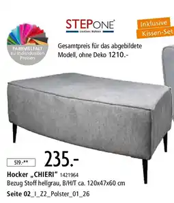 Zurbrüggen STEPONE Hocker,,CHIERI" Angebot