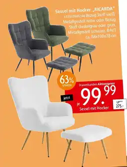 Zurbrüggen time your style Sessel mit Hocker,,RICARDA" Angebot