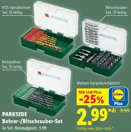 Lidl PARKSIDE Bohrer-/Bitschrauber-Set Angebot