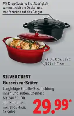 Lidl SILVERCREST Gusseisen-Bräter Angebot