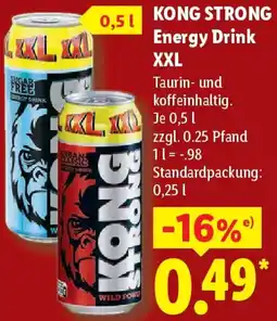 Lidl KONG STRONG Energy Drink XXL Angebot