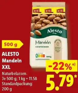 Lidl ALESTO Mandeln XXL Angebot
