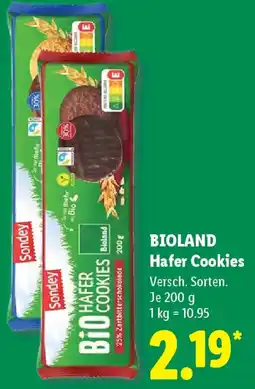 Lidl BIOLAND Hafer Cookies Angebot