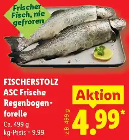 Lidl FISCHERSTOLZ ASC Frische Regenbogenforelle Angebot