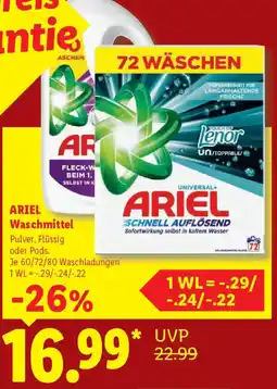 Lidl ARIEL Waschmittel Angebot