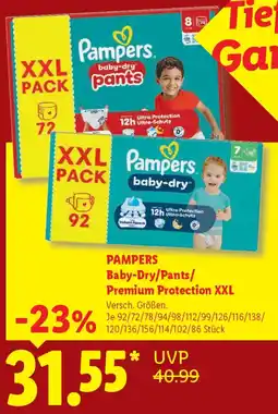 Lidl PAMPERS Baby-Dry/Pants/ Premium Protection XXL Angebot
