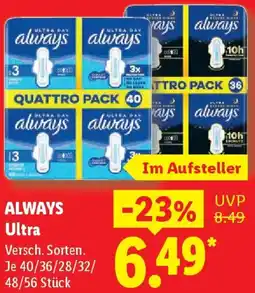 Lidl ALWAYS Ultra Angebot