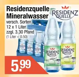 Getränke City Residenzquelle mineralwasser Angebot