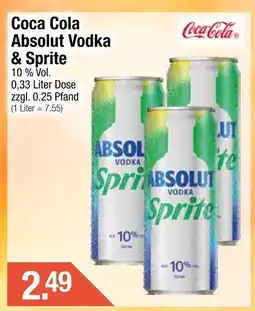 Getränke City Coca cola absolut vodka & sprite Angebot