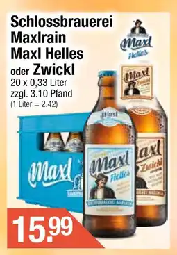 Getränke City Schlossbrauerei maxlrain maxl helles Angebot