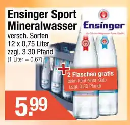 Getränke City Ensinger sport mineralwasser Angebot