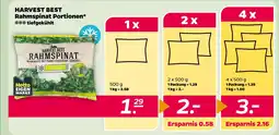 Netto Harvest best rahmspinat portionen Angebot
