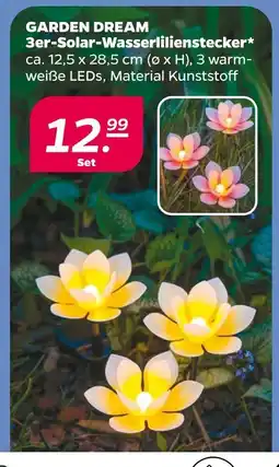 Netto Garden dream 3er-solar-wasserlilienstecker Angebot