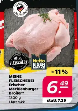 Netto Meine fleischerei frischer mecklenburger broiler Angebot