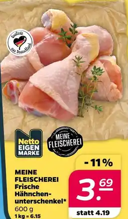 Netto Meine fleischerei frische hähnchenschenkel Angebot