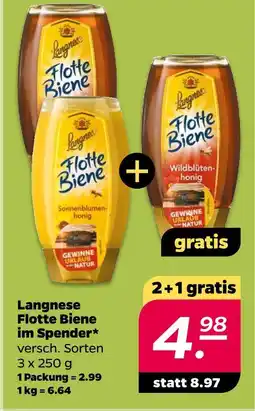 Netto Langnese flotte biene im spender Angebot