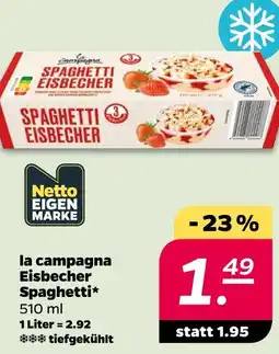Netto La campagna spaghetti eisbecher Angebot
