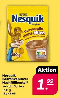 Netto Nestlé nesquik getränkepulver nachfüllbeutel Angebot