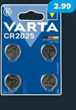 Netto Varta knopfzelle cr2025 Angebot