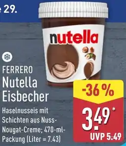 Aldi Nord FERRERO Nutella Eisbecher Angebot