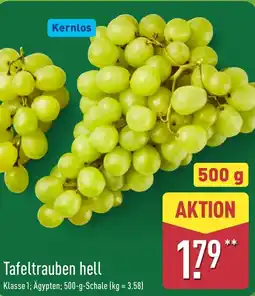 Aldi Nord Tafeltrauben hell Angebot