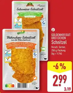 Aldi Nord GÜLDENHOF/GUT DREI EICHEN Schnitzel Angebot