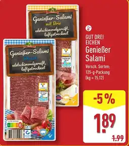 Aldi Nord GUT DREI EICHEN Genießer Salami Angebot