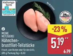 Aldi Nord MEINE METZGEREI Hähnchenbrustfilet-Teilstücke Angebot