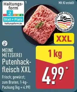 Aldi Nord MEINE METZGEREI Putenhackfleisch XXL Angebot
