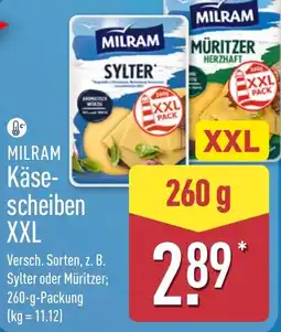 Aldi Nord MILRAM Käsescheiben XXL Angebot