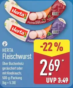 Aldi Nord HERTA Fleischwurst Angebot