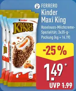 Aldi Nord FERRERO Kinder Maxi King Angebot