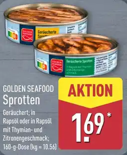Aldi Nord GOLDEN SEAFOOD AKTION Sprotten Angebot