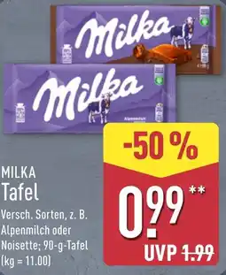 Aldi Nord MILKA Tafel Angebot