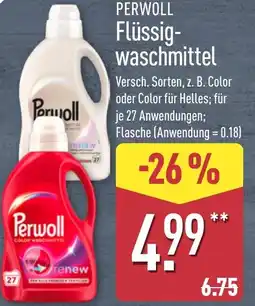 Aldi Nord PERWOLL Flüssigwaschmittel Angebot