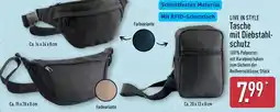 Aldi Nord LIVE IN STYLE Tasche mit Diebstahlschutz Angebot