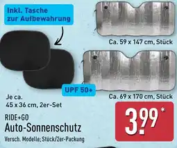 Aldi Nord RIDE+GO Auto-Sonnenschutz Angebot