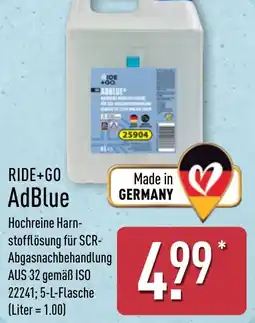 Aldi Nord RIDE+GO AdBlue Angebot