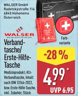 Aldi Nord WALSER Verbandtasche/ Erste-Hilfe- Tasche Angebot