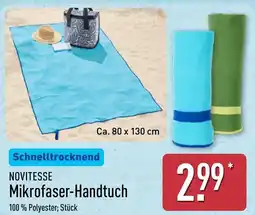 Aldi Nord NOVITESSE Mikrofaser-Handtuch Angebot