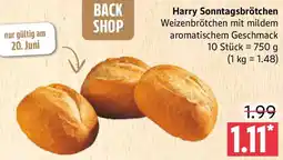 Marktkauf Harry Sonntagsbrötchen Angebot