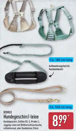 Aldi Nord ROMEO Hundegeschirr/-leine Angebot
