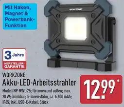 Aldi Nord WORKZONE Akku-LED-Arbeitsstrahler Angebot