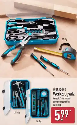 Aldi Nord WORKZONE Werkzeugsatz Angebot