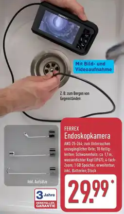 Aldi Nord FERREX Endoskopkamera Angebot