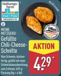 Aldi Nord MEINE METZGEREI Gefüllte Chili-Cheese Schnitte Angebot